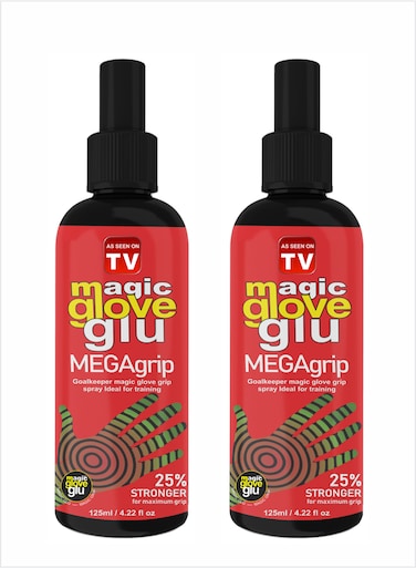 Magic Gloveglu MEGAgrip Goalkeeper Glove Grip Spray 125ml Pack Of 2