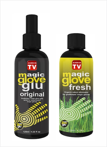Magic Gloveglu Ultimate Glove Care Kit Glove Glue Original Grip Spray&amp; Freshner Combo 2x125ml