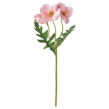 Artificial Flower In/Outdoor/Poppy Pink 27cm