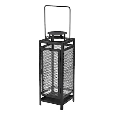 Lantern For Pillar Candle In/Outdoor Anthracite 34cm