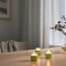 Scented Candle In Glass Apple/Light Yellow 12Hr