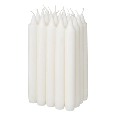 Unscented Chandelier Candle Natural 19cm