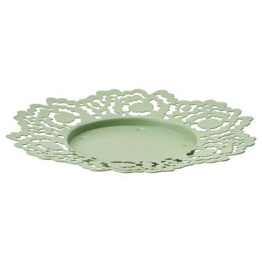 Candle Dish Light Green 18cm