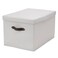 Box With Lid Grey/Patterned 35X50X30cm
