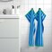 Hand Towel Bright Blue/Light Blue Striped 40X70 Cm