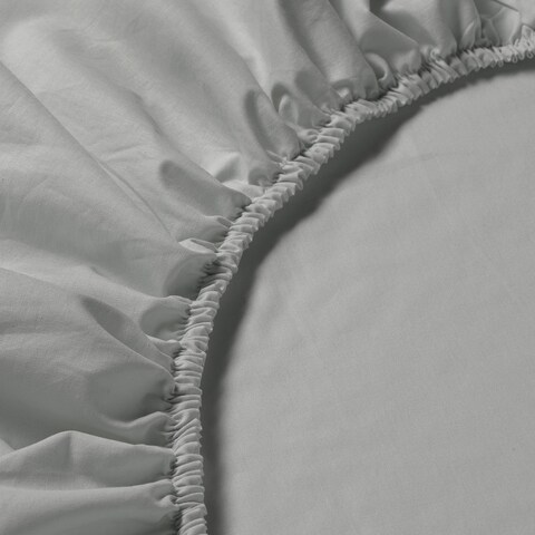 Fitted Sheet Light Grey 160X200cm