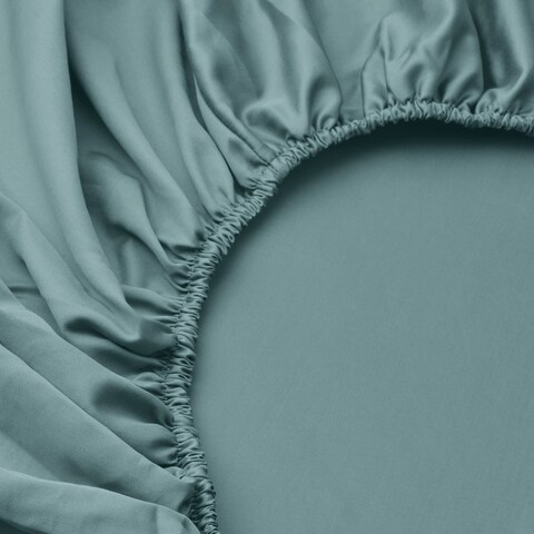 Fitted Sheet Blue-Green 90X200cm