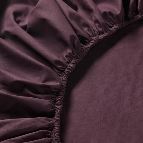 Fitted Sheet Deep Red 160X200cm