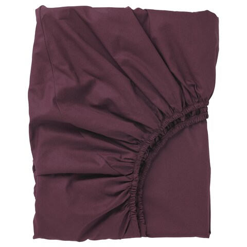 Fitted Sheet Deep Red 160X200cm