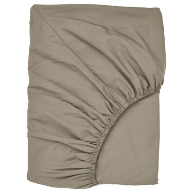 Fitted Sheet Grey-Beige 90X200cm