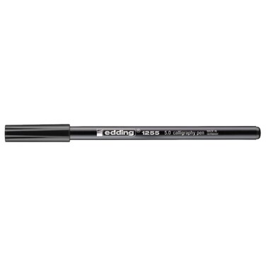 edding 1255 Calligraphy Pen, 5.0mm Chisel Tip, Black