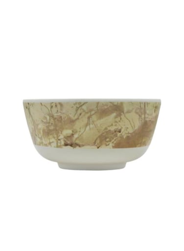 Beige Static Gold Melamine Bowl 4.5
