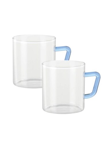 Colour Mug 190Ml Blue Handle Bvcm190Bl02 2Pcs Set 190Ml