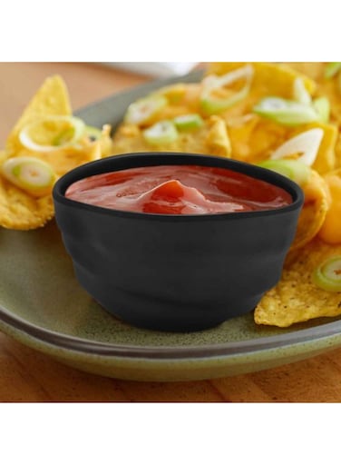 Melamine Side Bowl Black Matte Finish
