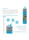 Plastic Water Bottle Sky Blue 500Ml