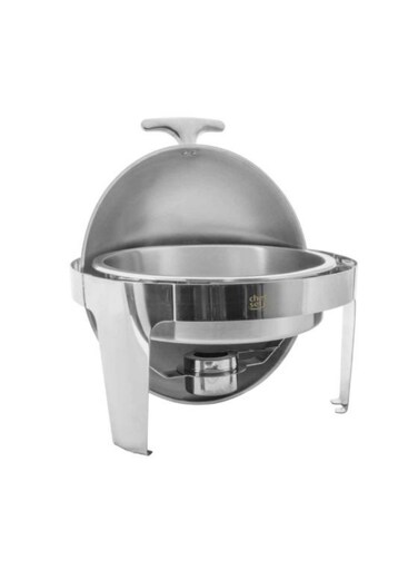 Round Chafing Dish Roll Top Stainless Steel