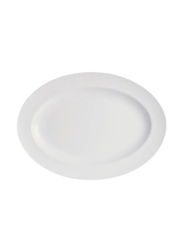 Simple Plus Oval Rim Plate 24Cm (9 1/2")