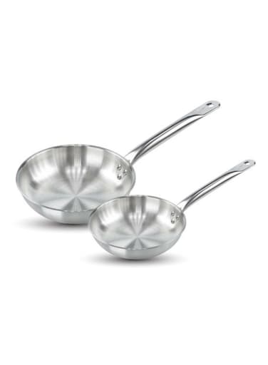 Stainless Steel Fry Pan Set Of 2