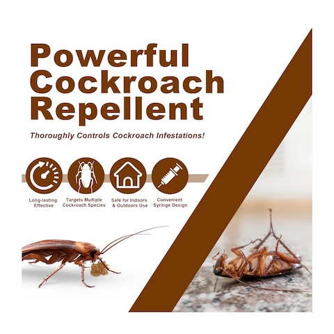 Best Roach Killer Gel - Long-Lasting Cockroach Bait for Indoor &amp; Outdoor Use Pack Of 4