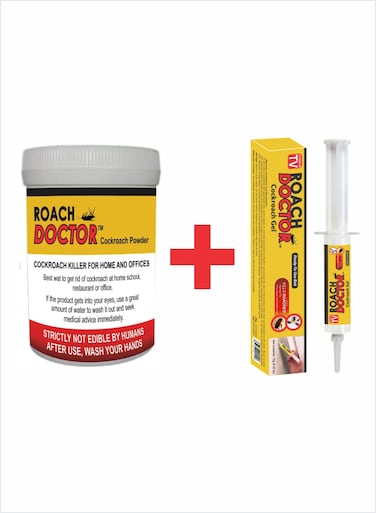 Roach Doctor Gel &amp; Powder Combo - Effective Cockroach Control for Home &amp; Office