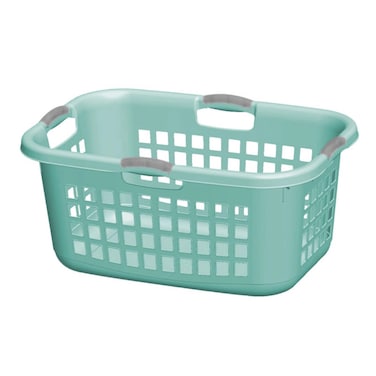 Sterilite Plastic Laundry Basket (69.53 x 47.31 x 31.43 cm, Aqua)