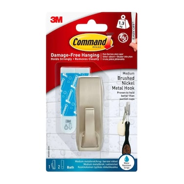 3M Command Modern Reflections Medium Bathroom Hook