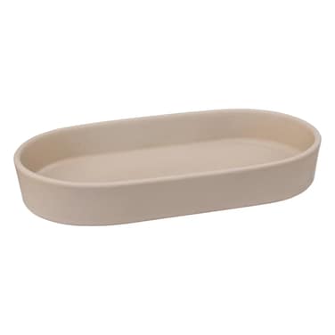 5Five Stoneware Soap Dish (19.3 x 10.6 x 3 cm, Linen Beige)
