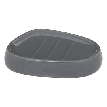 5Five Stoneware Soap Dish (12 x 9.5 x 2.5 cm, Pebble Gray)