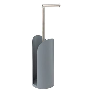 5Five Toilet Roll Holder &amp; Storage (15 x 6 cm, Gray)