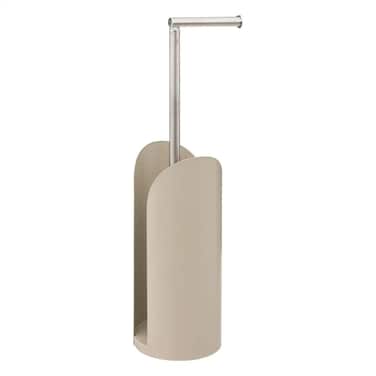 5Five Toilet Roll Holder &amp; Storage (15 x 6 cm, Linen Beige)