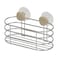 Tendance Gebor Chromed Metal Oval Shower Basket W/2 Suction Cups (11 x 20.5 x 12.5 cm)