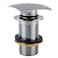 Bold Square Techno Basin Waste Unslotted Pop-Up (11 x 8 x 8 cm, Chrome)