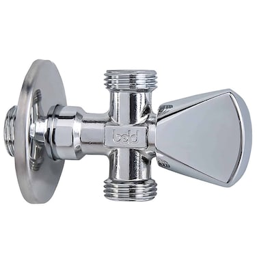 Bold Techno Triangle Brass Angle Valve (12.7 x 12.7 cm)