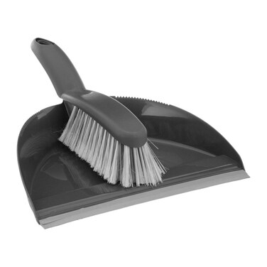 Plastic Broom &amp; Dustpan Set (24.5 x 9 x 32.5 cm)