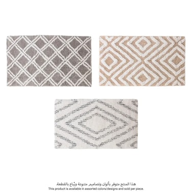 5Five Cotton Patterned Bath Mat (Assorted colors/designs, 70 x 40 x 1 cm)
