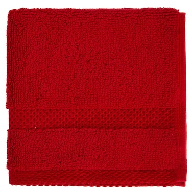 Truebell Classic Face Towel (33 x 33 cm, Dark Red)