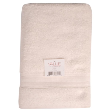 Truebell Value Cotton Bath Towel (70 x 140 cm, Ivory)