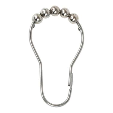 Tendance Stainless Steel Curtain Ring Set (7.5 x 4 cm, 12 Pc.)