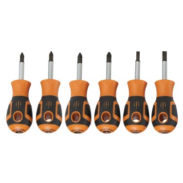 Magnusson Stubby Screwdriver Set, SCS17 (6 Pc.)