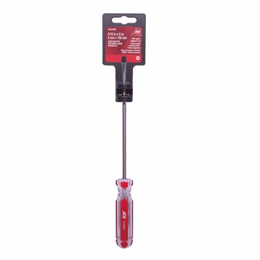 Ace Steel Slotted Taper Screwdriver W/PVC Handle (5 x 150 mm)