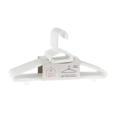 Plastic Hanger Pack (42 x 1.5 x 21.5 cm, 12 Pc.)