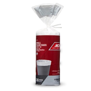 Ace Small Twist Tie Trash Bags (15.1 L, 36 pcs)