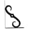 Ace Ornamental Shelf Bracket (25.4 x 17.8 cm, Black)
