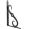Ace Ornamental Shelf Bracket (25.4 x 17.8 cm, Black)