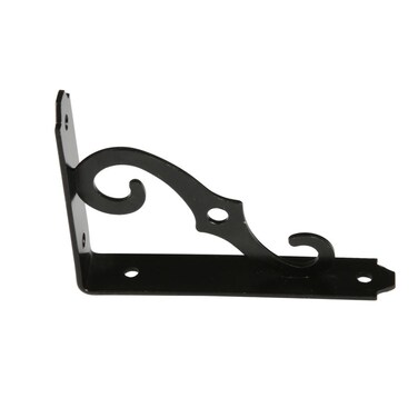 ACE Ornamental Shelf Bracket (13 x 9 cm, Black)