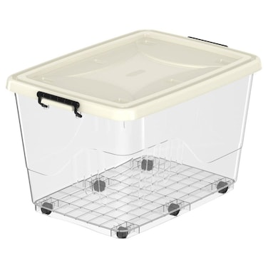 Cosmoplast&nbsp;Plastic Storage Box W/ Lid (82 L)