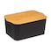 5five Plastic Storage Box W/Bamboo Lid (6.5 L)