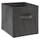 5Five Velvet Storage Box (31 x 31 x 31 cm, Gray)