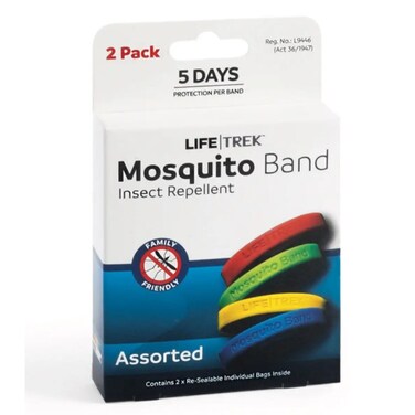 Lifetrek Silicone Mosquito Band Plain (Pack of 2)