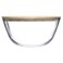 5Five Glass Salad Bowl W/Bamboo Lid (2.5 L)
